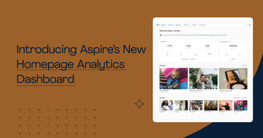 What's New at Aspire: Homepage Analytics Dashboard | Aspire