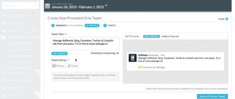 How To Create and Test Promoted Tweets in Bulk with AdStage