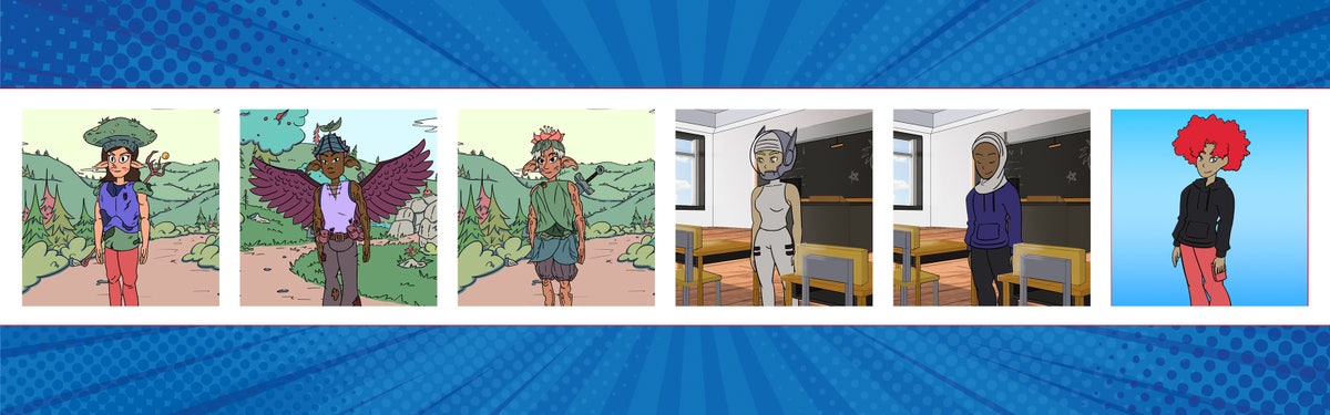 Anime & Fantasy Puppet Maker styles for Adobe Character Animator