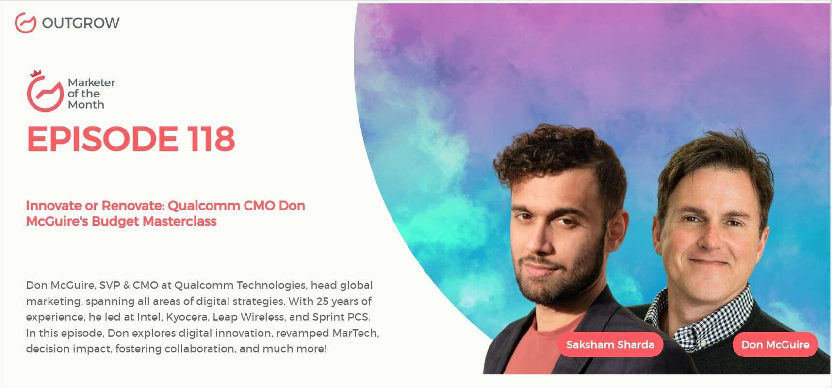 Innovate or Renovate: Qualcomm CMO Don McGuire's Budget Masterclass