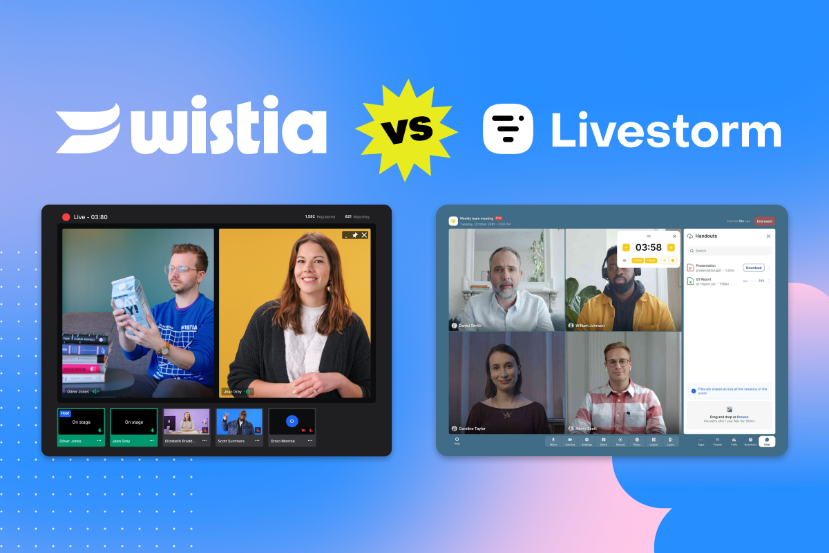 Wistia vs. Livestorm: Which Live Event Platform Should You Use?