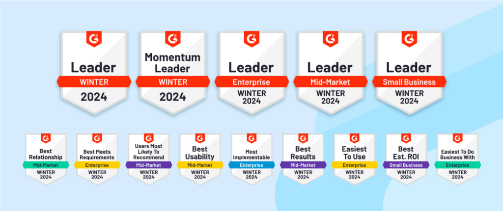 CleverTap achieves multiple recognitions in G2's Winter 2024 Reports – the winning streak continues to 19 seasons!