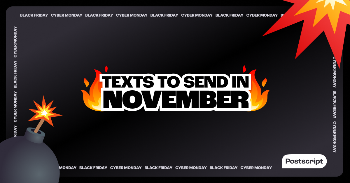 Cyber Week and BFCM Campaign Examples + More Texts to Send in November