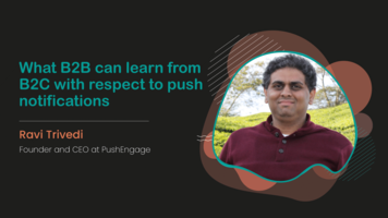Push Notifications: What B2B can learn from B2C - Hippovideo.io