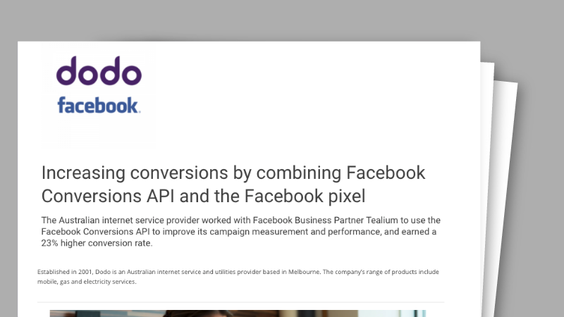 Tealium + Facebook + Dodo Case Study
