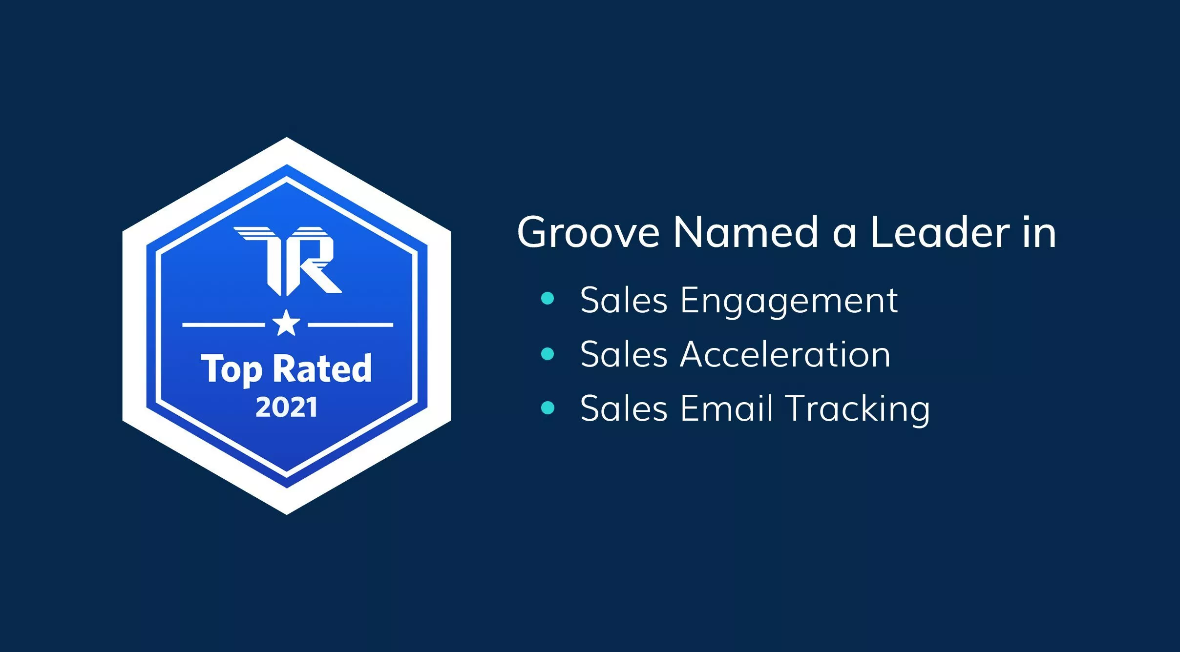 Groove Wins Three TrustRadius 2021 Top Rated Awards for Sales Technology