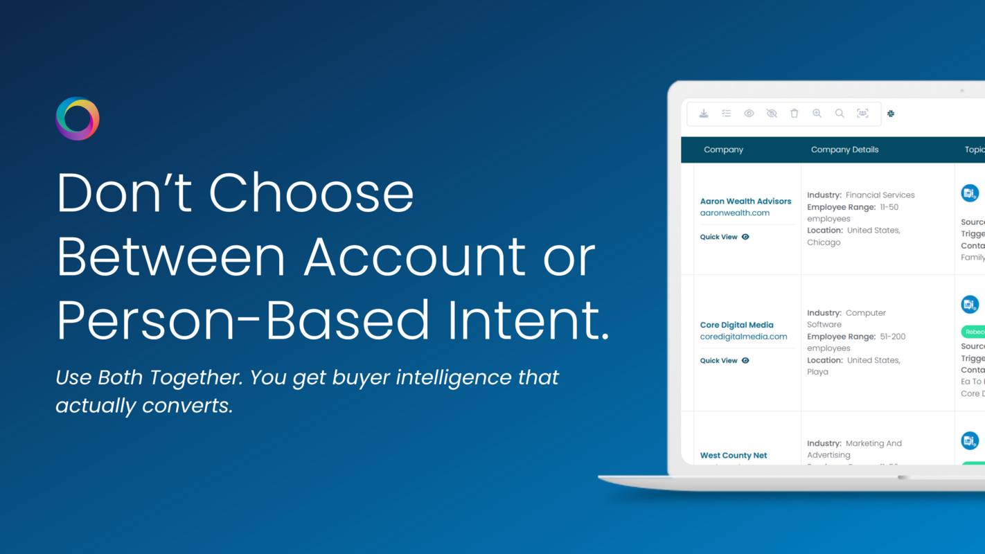 Person Intent Isn't a Replacement - It's Evolution
