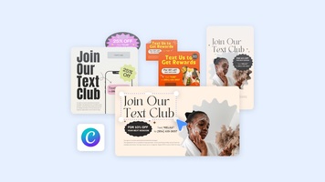 20 free Canva templates to advertise your text marketing list