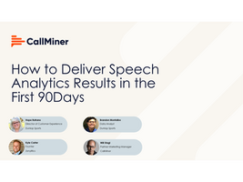 How to Deliver Conversation Analytics Results in the First 90 Days