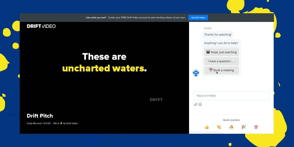 Engage with Your Video Viewers 24/7. Introducing Drift Video Bot.