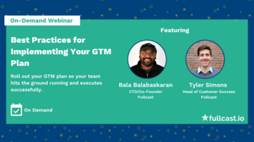 Best Practices for Implementing Your GTM Plan