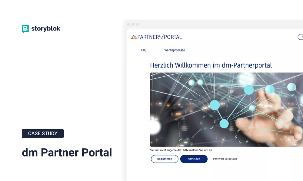 dm's implementation of a B2B portal across 12 languages | Case Study