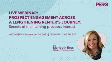 Prospect Engagement Across A Lengthening Renter's Journey