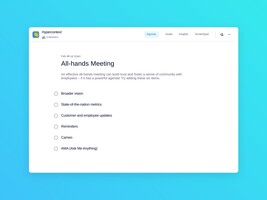 All-hands Meeting Template