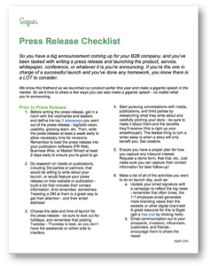 Your Complete B2B Press Release Checklist - Terminus Site