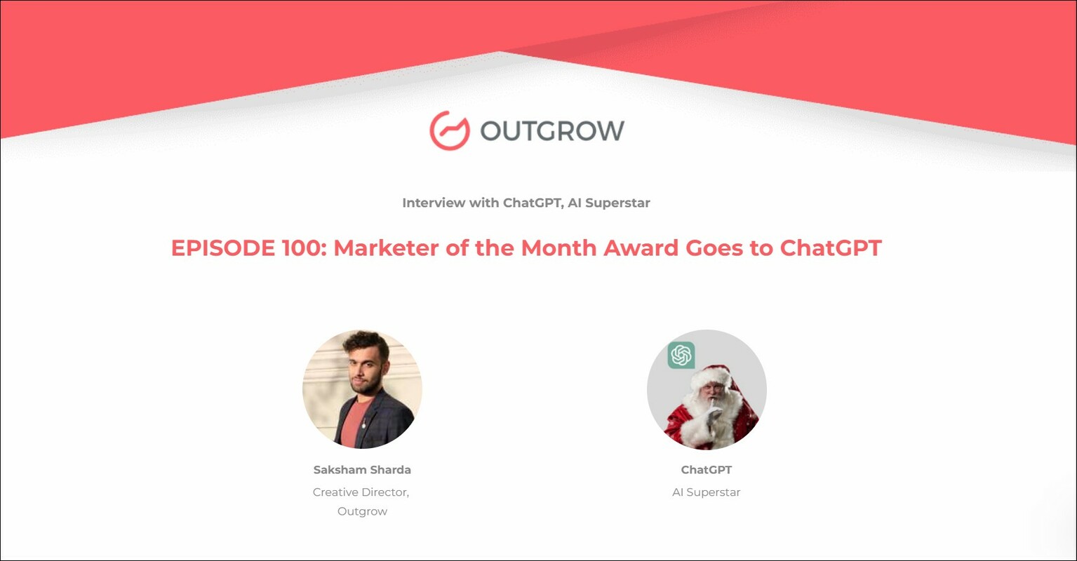 Marketer of the Month Award Goes to ChatGPT