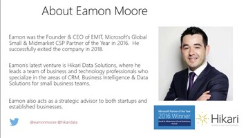 Microsoft Partner of the Year:  Eamon Moore | The Simple CRM for Office 365