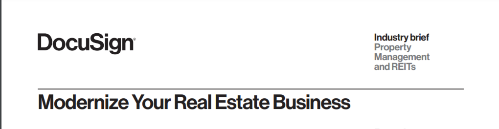 Modernize Your Real Estate Business