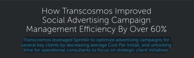 How Transcosmos Improved Social Advertising Campaign Management Efficiency By Over 60%