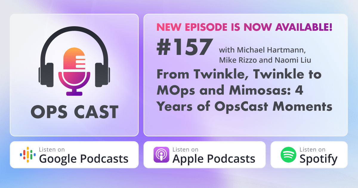 From Twinkle, Twinkle to MOps and Mimosas: 4 Years of OpsCast Moments - Marketing Operations