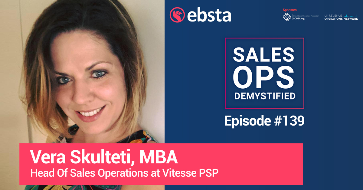 Head Of Sales Operations – Vera Skulteti of Vitesse PSP