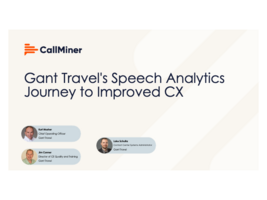 Gant Travel's Speech Analytics Journey to Improved CX