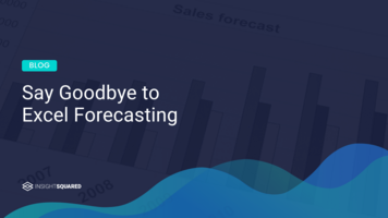 Say Goodbye to Excel Forecasting