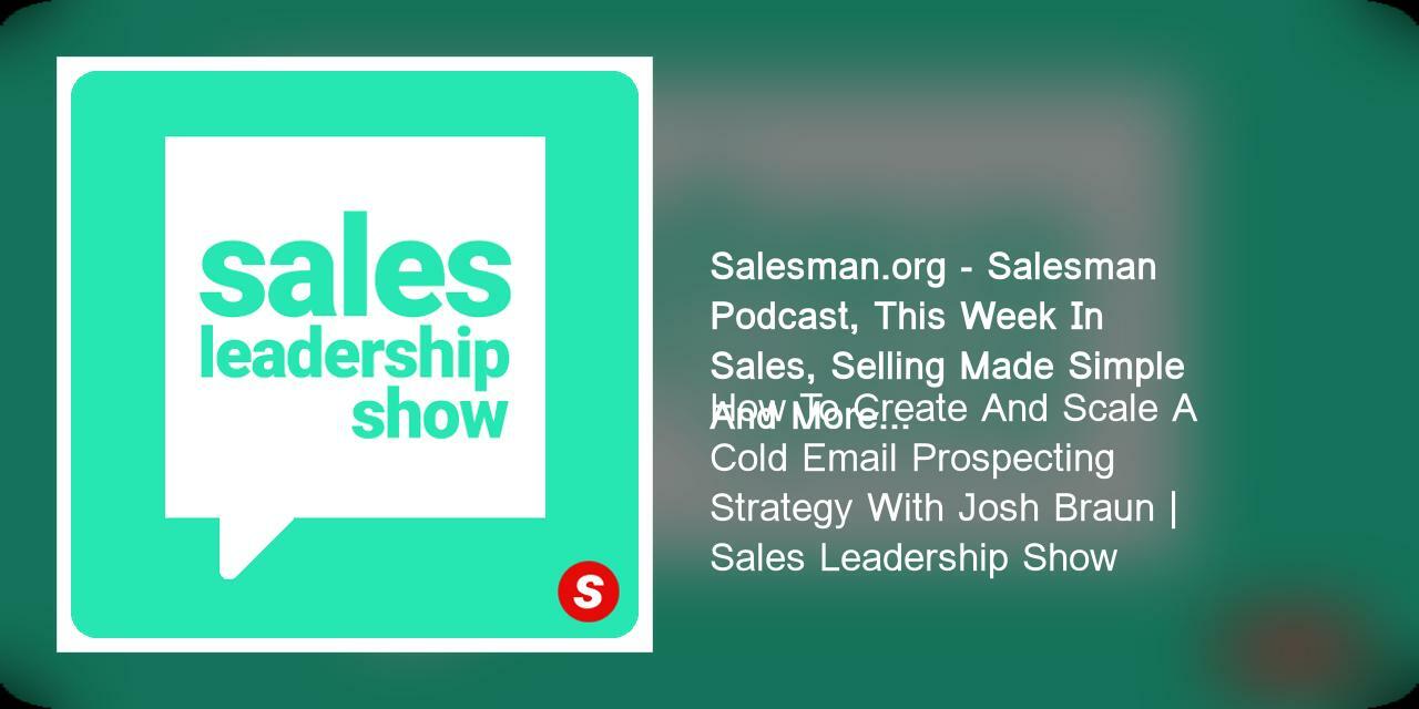 Create And Scale A Cold Email Prospecting Strategy