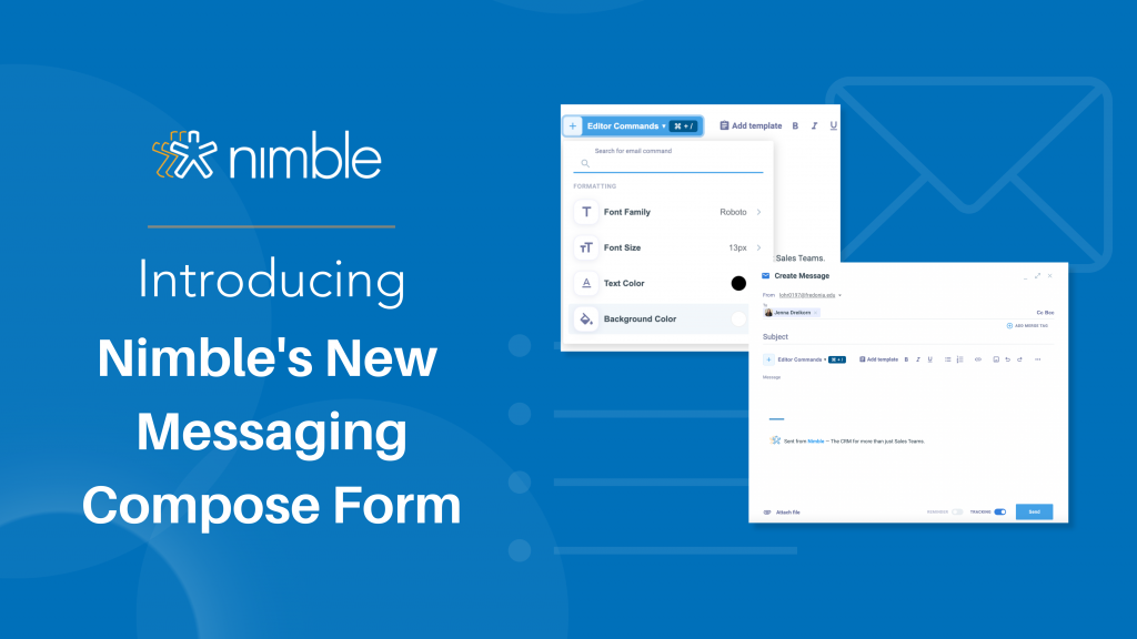 Nimble Introduces Revamped Message Compose Form for Easier Email Personalization