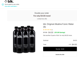 Upsell sales page for water company - Swipe File