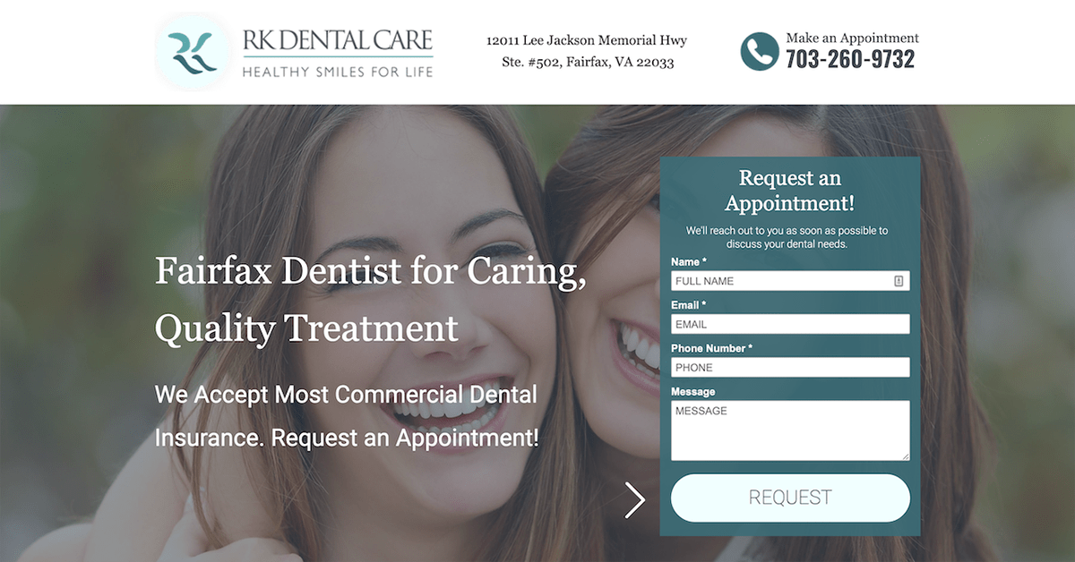 6 Dental Landing Pages That Convert (Examples & Templates)