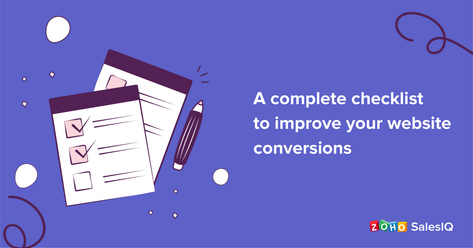 A marketer's checklist to improve website conversions