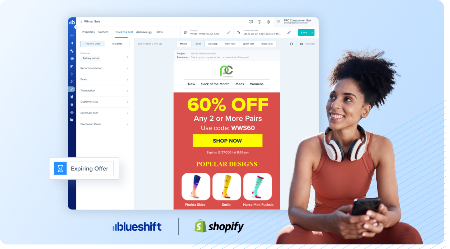 Effortless Shopify Cross-Channel Marketing: Blueshift's New Public App Adapting Large Language Models for Customer Engagement with Interaction Data