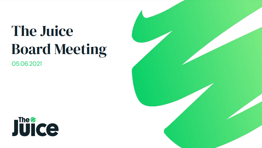 Lessons Learned from Preparing for Our First Board Meeting