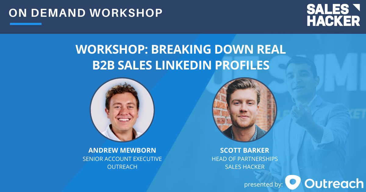Workshop: Breaking Down REAL B2B Sales LinkedIn Profiles