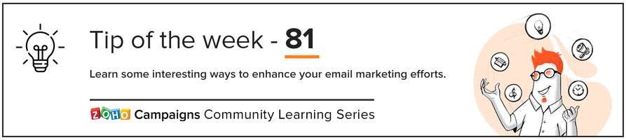 Tip of the week 81 - Tips to plan out an effective nurture series