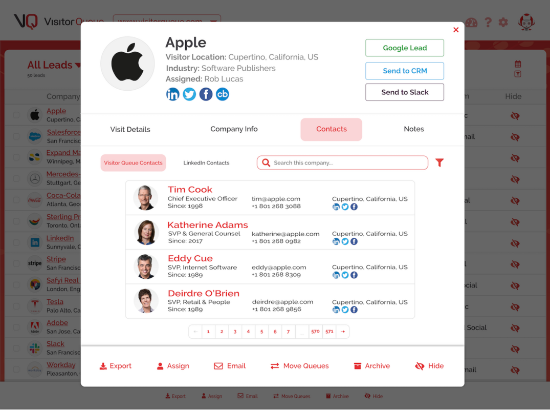 How Needlestack LLC Uses Visitor Queue to Generate Leads for Their Clients