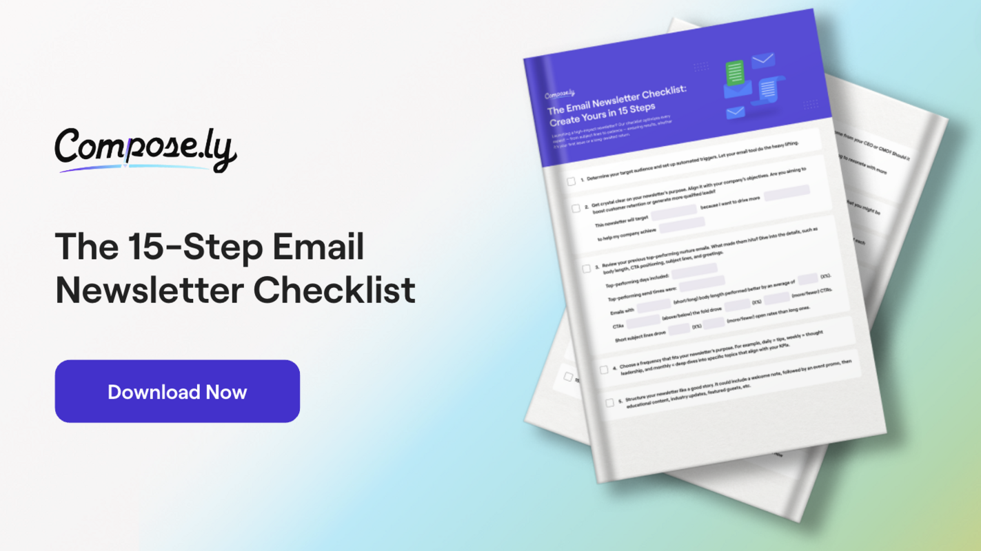 The 15-Step Email Newsletter Checklist