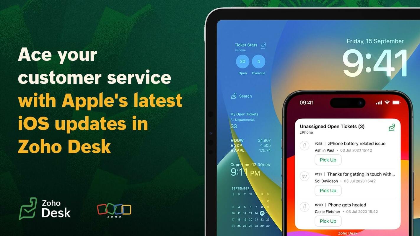 Unveiling the latest Zoho Desk updates for iOS 17 and iPad OS 17