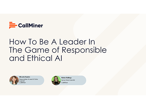 How to be a Leader in the Game of Responsible & Ethical AI