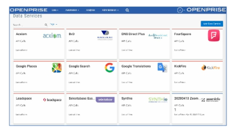 Openprise data marketplace