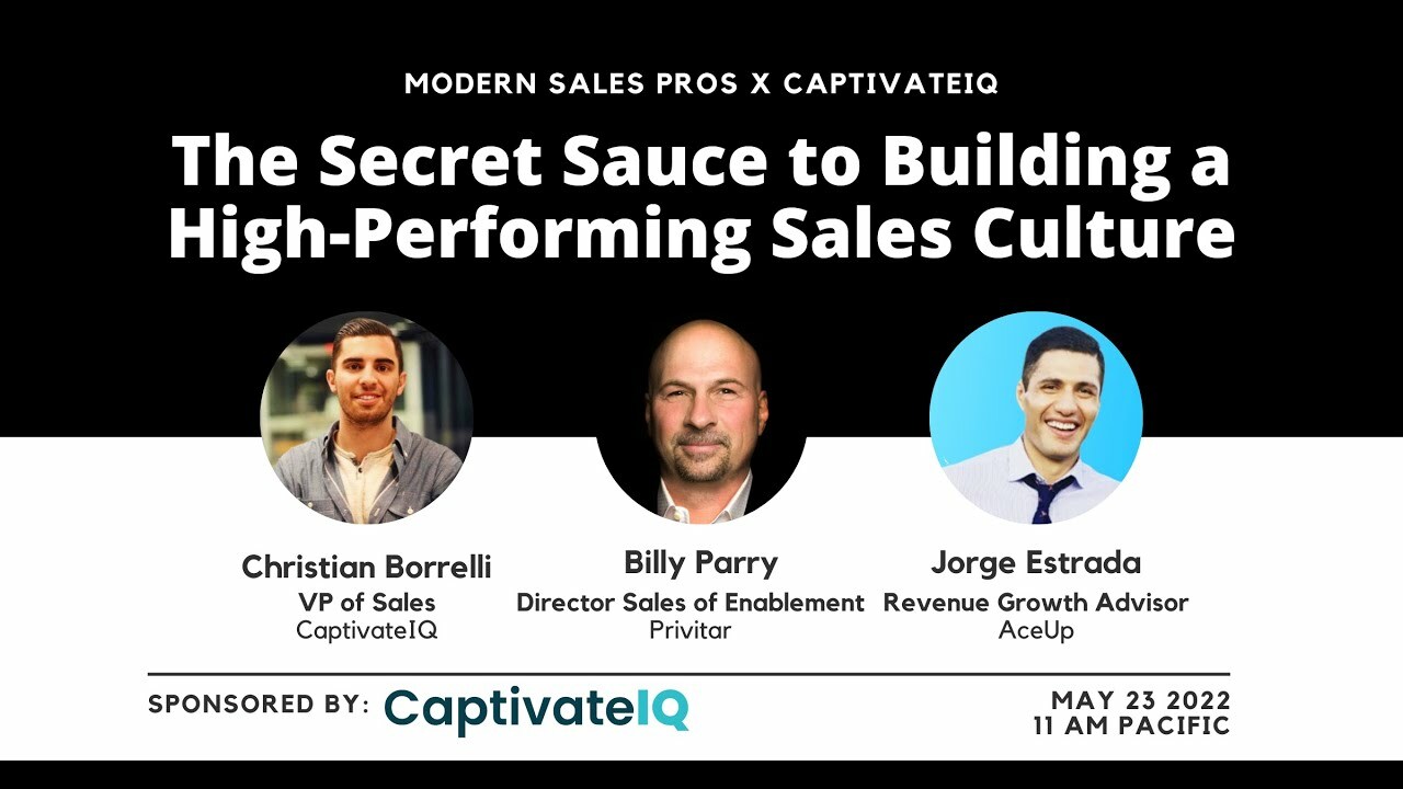 The Secret Sauce to Building a High-Performing Sales Culture