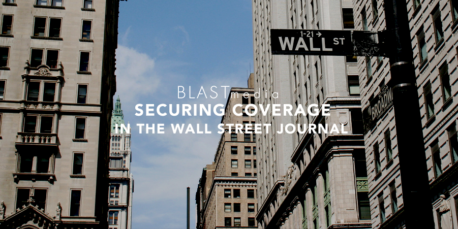 Securing Coverage in the Wall Street Journal