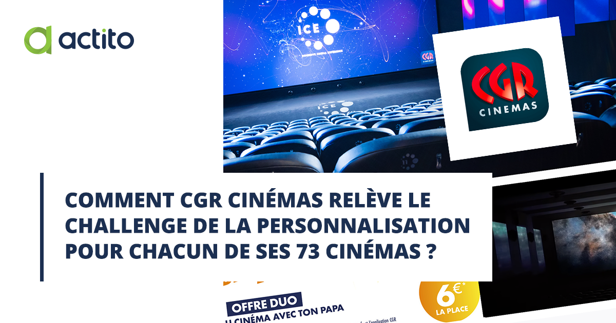 How does CGR cinemas take up the challenge of personalisation for each of its 73 cinemas?