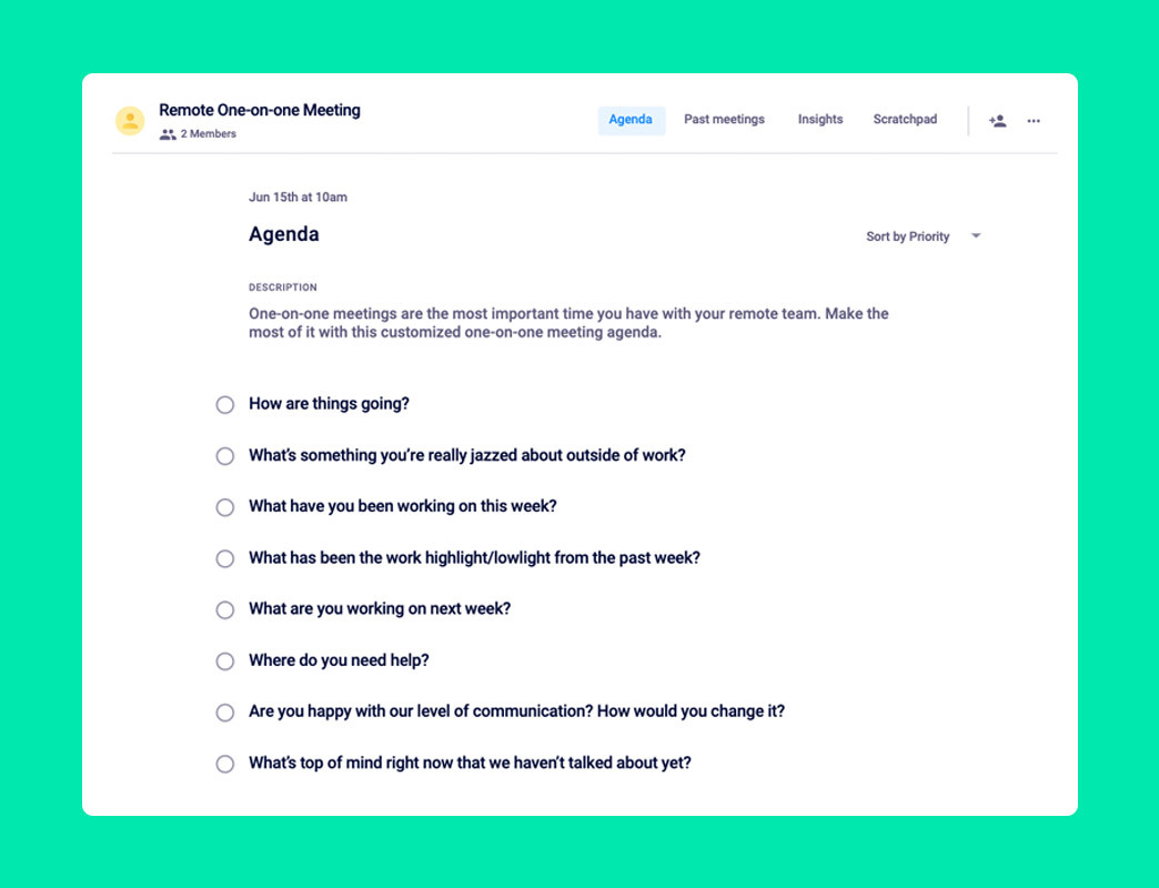 Nail Your Remote One-on-one Meetings (Including Agenda Template!)