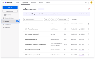 How to Use Docusign Navigator