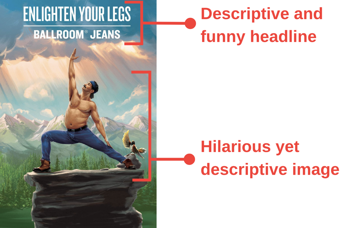 Duluth Trading Company Funny Jeans Ad - Swipe File