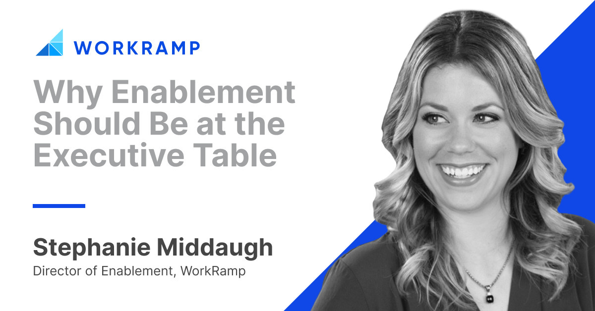 Enablement Process: Enablement Should Be at the Executive Table | WorkRamp