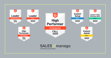 SALESmanago named High Performer in the Enterprise segment in the Marketing Automation category in the latest G2 Crowd Report.  |  SALESmanago – AI Customer Data Platform with Omnichannel Execution