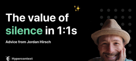 Getting comfortable with silence during 1:1 meetings